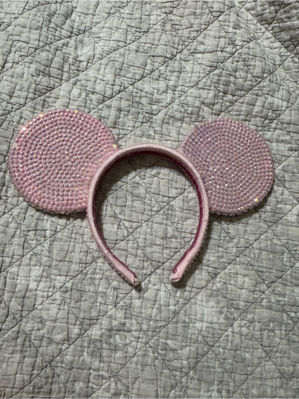 Custom Pink Sequins Mickey Ears